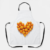 Tablier Cœur Orange (Recto)