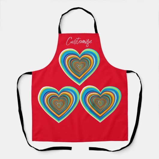 Tablier Coeur valentin multicolore Thunder_Cove (Recto)
