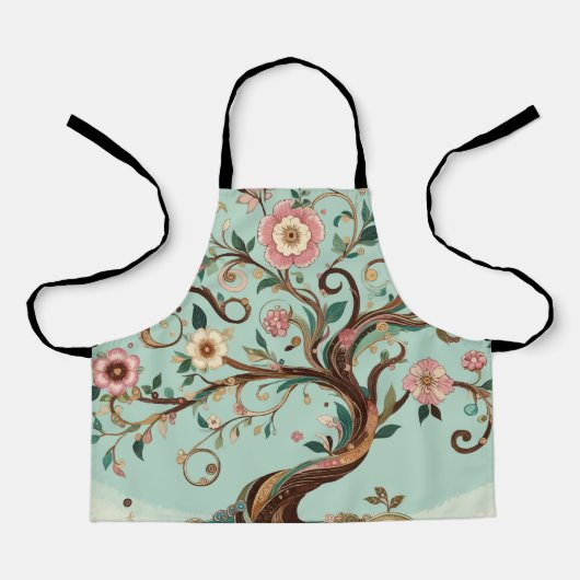 Tablier Coeur Whimsical Pink Tree (Recto)