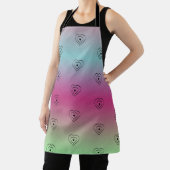 Tablier Coeurs arc-en-ciel Coeur Black Pride (Insitu)