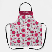 Tablier Coeurs blancs blancs blancs blancs Whimsical fleur (Recto)