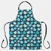 Tablier Coeurs bleus (Recto)