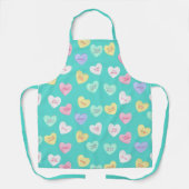 Tablier Coeurs bonbons de Saint-Valentin classiques sur Tu (Recto)