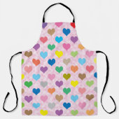 Tablier Coeurs colorés (Recto)