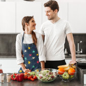 Tablier Coeurs colorés