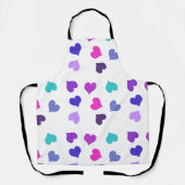 Tablier Coeurs colorés mignons (Recto)