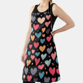 Tablier Cœurs colorés Saint-Valentin (Insitu)