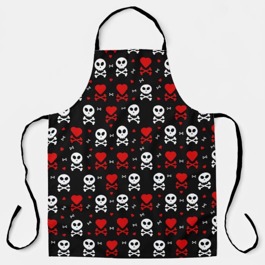 Tablier Coeurs crâniens (Recto)