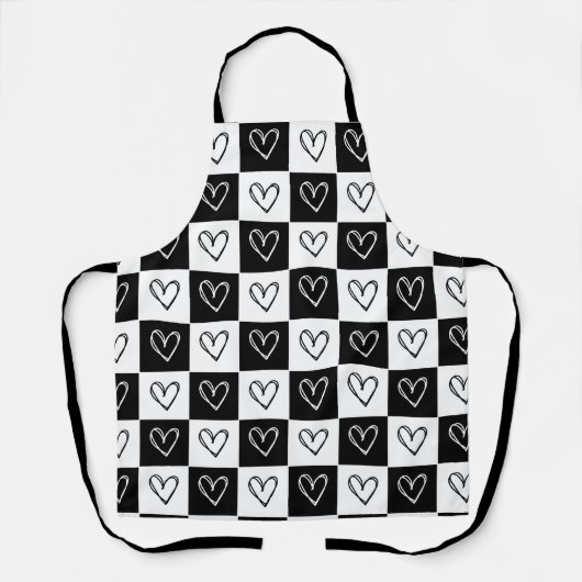 Tablier Cœurs Damier (Recto)