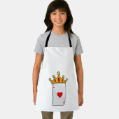 Tablier Coeurs d'As avec Reine Couronne (Insitu)