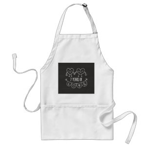 Tablier Coeurs de calèche-cadeaux du 7e anniversaire