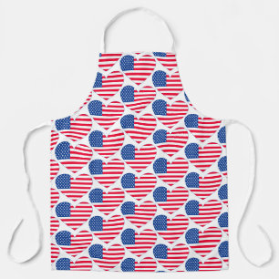 Tablier Coeurs de drapeau