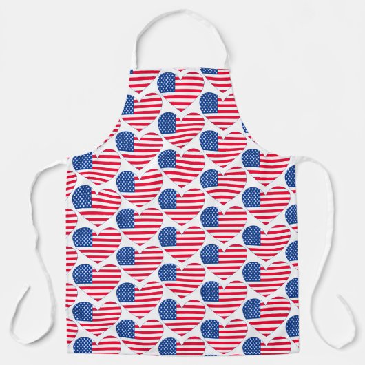 Tablier Coeurs de drapeau (Recto)