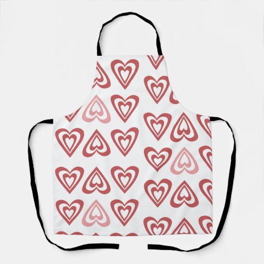 Tablier Cœurs de la Saint-Valentin Mignons – Conception d' (Recto)