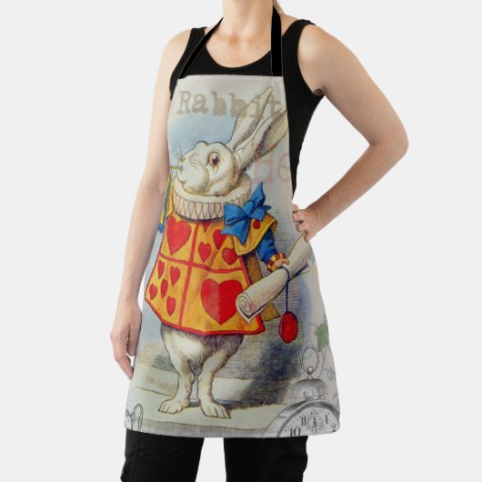 Tablier Cœurs de Lapin Blanc Alice Classique (Insitu)