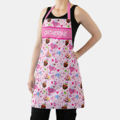 Tablier Cœurs doux Kawaii et chocolat (Insitu)