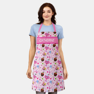 Tablier Cœurs doux Kawaii et chocolat