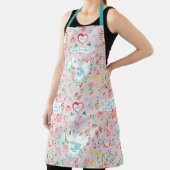 Tablier Coeurs floraux en Amour Fête des Valentines (Insitu)