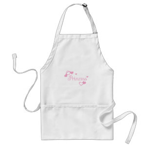 Tablier Coeurs princes roses