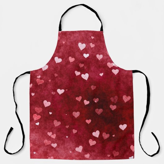 Tablier Coeurs Rose Et Blanc (Recto)