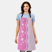 Tablier Coeurs roses (Porté)