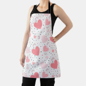 Tablier Cœurs roses et petit cochon (Insitu)