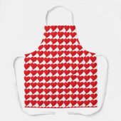 Tablier Coeurs rouges mignons motif moderne girly chic (Recto)