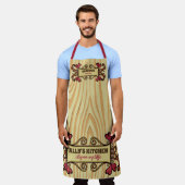 Tablier Coeurs tirés à la main Bannière de bienvenue Grain (Porté)