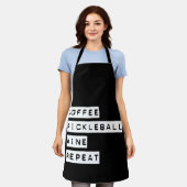 Tablier Coffee Pickleball Wine Repeate (Porté)