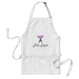 Tablier Coiffeur (ciseaux/rose)