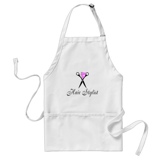 Tablier Coiffeur (ciseaux/rose) (Devant)
