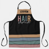 Tablier Coiffeur de coiffure personnalisée (Recto)