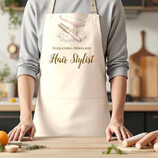 Tablier Coiffeur Floral Élégant