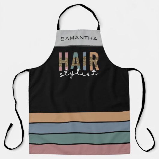 Tablier Coiffeur Hairlist personnalisé Apron (Recto)