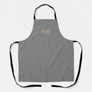 Tablier Coiffeur Personnalisable Texture Grise Moderne
