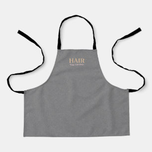 Tablier Coiffeur Personnalisable Texture Grise Moderne