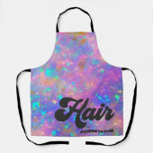 Tablier Coiffeuse en pierre de taille Retro Abstrait (Recto)