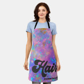 Tablier Coiffeuse en pierre de taille Retro Abstrait (Porté)