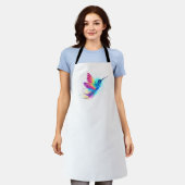 Tablier Colibri arc-en-ciel exotique (Porté)