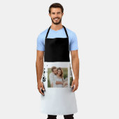 Tablier Collage Couple Photo & Hugs Et Baisers Phrase Love (Porté)