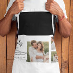 Tablier Collage Couple Photo & Romantique Mari Amour Cadea<br><div class="desc">Collage Couple Photo & Romantic Family Cadeau</div>
