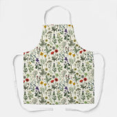 Tablier Collage de fleurs sauvages (Recto)
