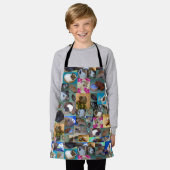 Tablier Collage de photos de cochons de Guinée, Parc pour  (Porté)