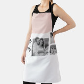 Tablier Collage moderne Couple Photo & Love You Beauté Cad (Insitu)