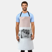 Tablier Collage moderne Couple Photo & Love You Beauté Cad (Porté)