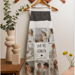 Tablier Collage moderne Photo Love You Grand-père Meilleur<br><div class="desc">Collage moderne Photo Love You Grand-père Meilleur Cadeau</div>