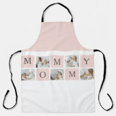 Tablier Collage moderne Photo & Pastel Cadeau de maman ros (Recto)