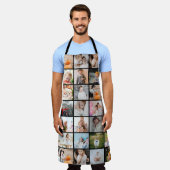 Tablier Collage moderne simple de 29 photos grand (Porté)