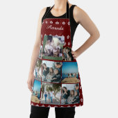 Tablier Collage photo de famille personnalisé avec nom (Insitu)