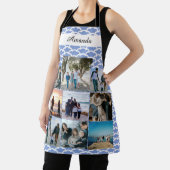 Tablier Collage photo de famille personnalisé avec nom (Insitu)